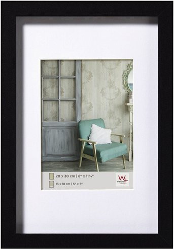 Walther Design Bilderrahmen Stockholm aus Holz in Schwarz, B: 40 cm, H: 50 cm - Bild 1