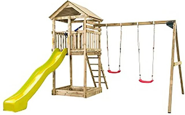 SwingKing Spielturm Daan Gelb H x B x T: 420 x 400 x 320 cm - Bild 1