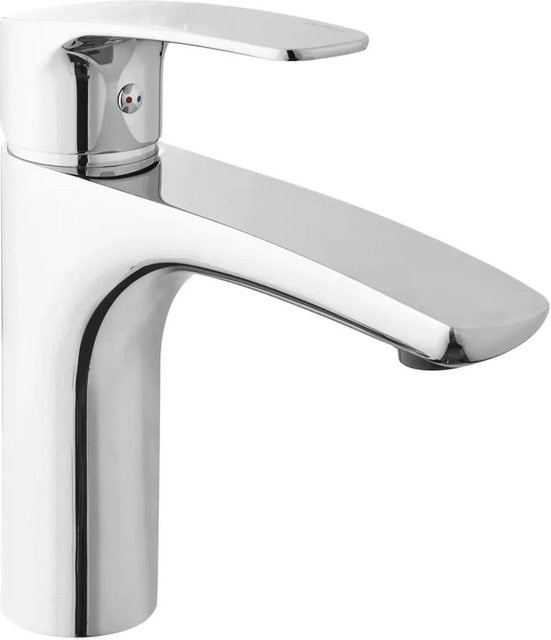 Swiss Aqua Technologies Waschtischarmatur Einhebelmischer aus Messing in Chrom, Wasserersparnis, ohne Ablaufgarnitur - Bild 1
