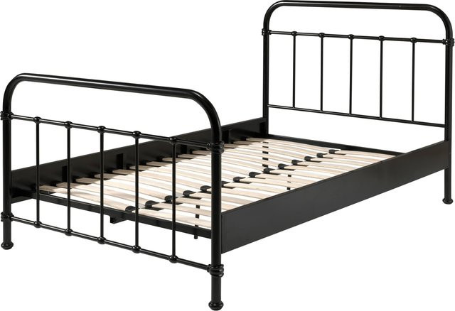 Vipack Metallbett New York in Schwarz, B/T/H: 120 x 200 cm - Bild 1