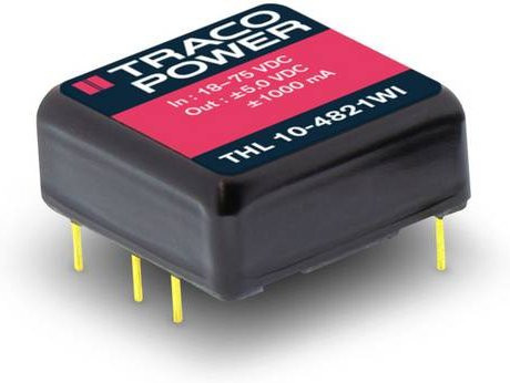 TracoPower THL 10-4810WI DC/DC-Wandler, Print, Schwarz, 48 V/DC zu 3.3 V/DC, 2.5A, 10W, 1 Ausgang - Bild 1