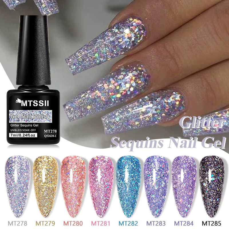 Mtssii Gel Nagellack, Champagner, Schimmernd - Bild 2