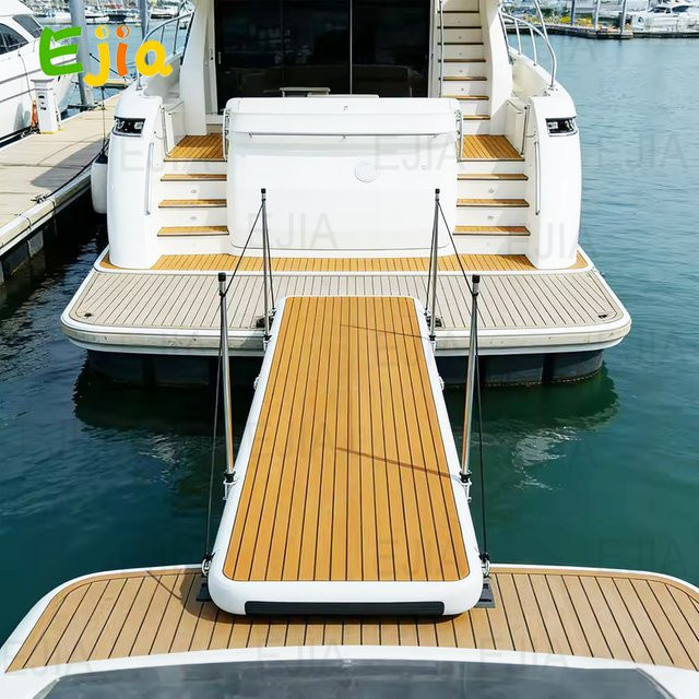 Ejia Tragbare aufblasbare Citywalk-Wasserplattform Schwimmstegmatte für Yacht, Boot und Pool - Bild 1