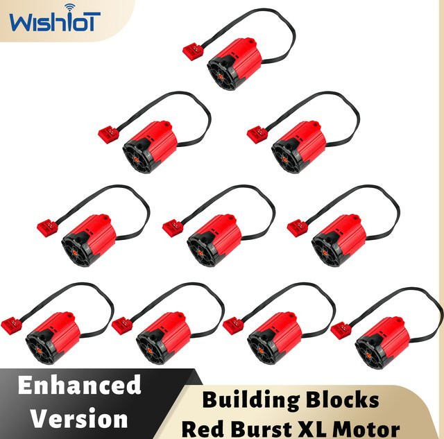 wishiot MOC XL Motor Red Enhanced Plus Version, Rot, Zubehör - Bild 1