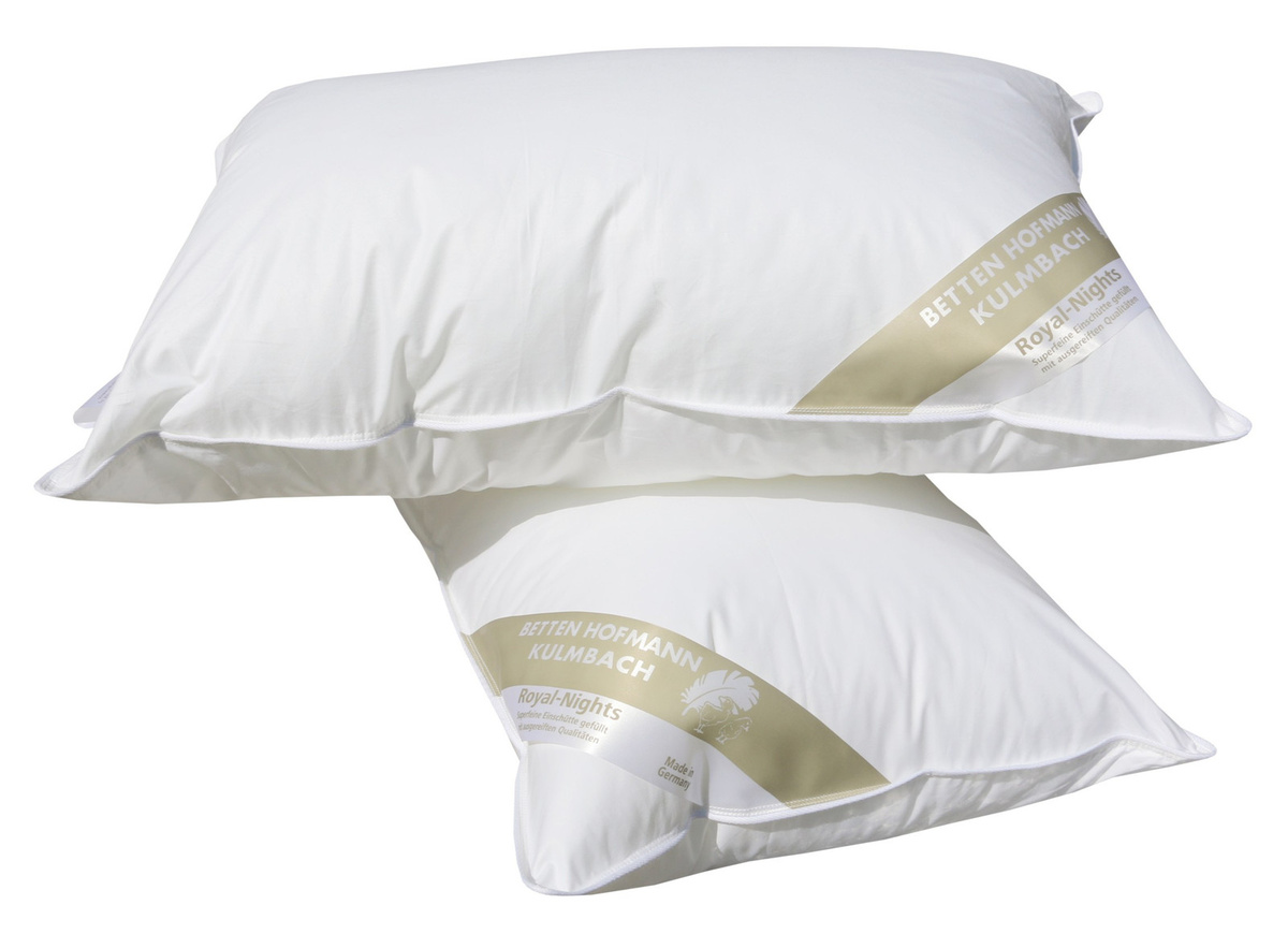 2 Stück Betten Hofmann Basic Allergiker Kleinkissen aus Mikrofaser in Weiß, B/H: 40 x 60 cm - Bild 1