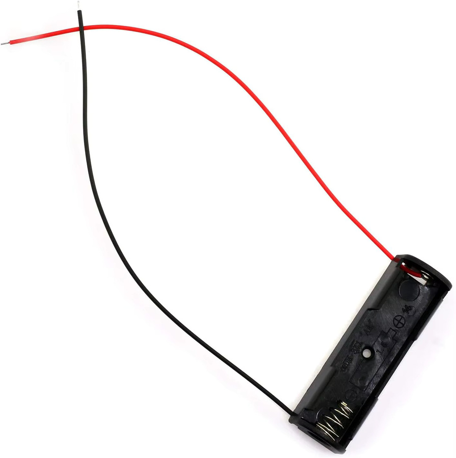 5er Set 18650 Batteriehalter mit Draht für 3,7 V Serie DIY Batterieboxen, Schwarz - Bild 2