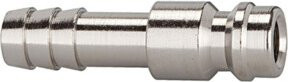 Riegler Einstecktülle für Kupplungen NW 5, Messing vernickelt, Farbe: Silber, LW 6 - Bild 1