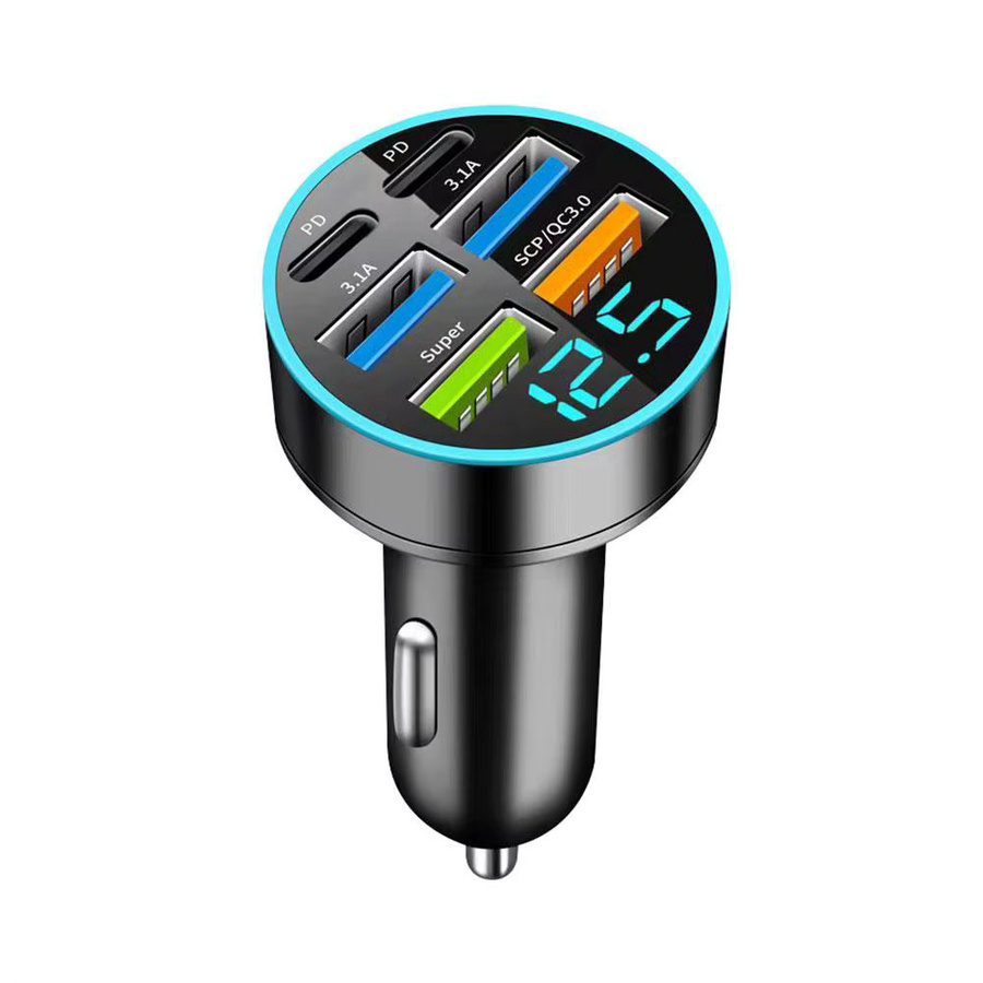 36W Auto Ladegerät mit PD und QC3.0 Schnellladefunktion, USB-A Adapter für Zigarettenanzünder, Schwarz - Bild 4