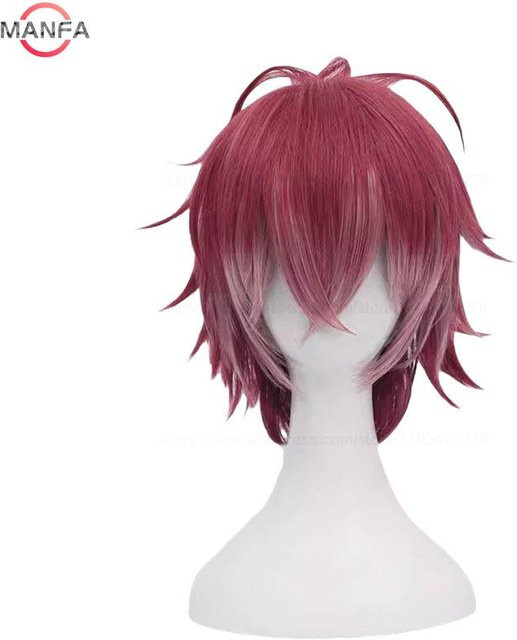 Anime Sakamaki Ayato Cosplay-Perücke, Dunkelrot-Mix, Synthetikhaar - Bild 1