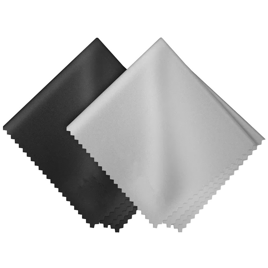 Mikrofaser-Brillenputztücher im Großpack, 50 oder 100 Stück, Farbe: Schwarz, weiche und fusselfreie Reinigungstücher für Brillen, Kameras und Handybildschirme - Bild 4
