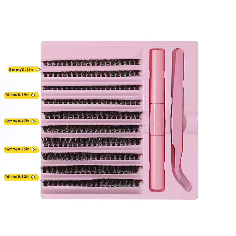 MOXIREA Wimpern-Set, 200 Cluster 0,07D Curl - Bild 2
