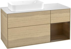 V&B Waschtischunterschrank Finion in Oak Veneer, Braun, B: 120 cm, T: 60 cm - Bild 1