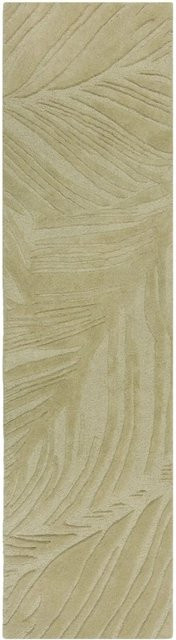 Flair Rugs Wollteppich Lino Leaf in Salbei Grün, Handgetuftet, Rechteckig, Breite: 60 cm, Länge: 230 cm - Bild 1