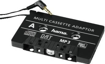Hama MP3 und CD-Kassetten-Adapter für das Kfz mit 3,5 mm Klinkenanschluss, Schwarz - Bild 1
