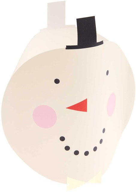 Rico Design Paper Poetry Vasencover Schneemann in Weiß, Durchmesser: 18 cm - Bild 1