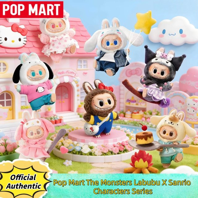 Pop Mart The Monsters Labubu X Sanrio Charaktere Serie, Blind Box, Figur - Bild 1