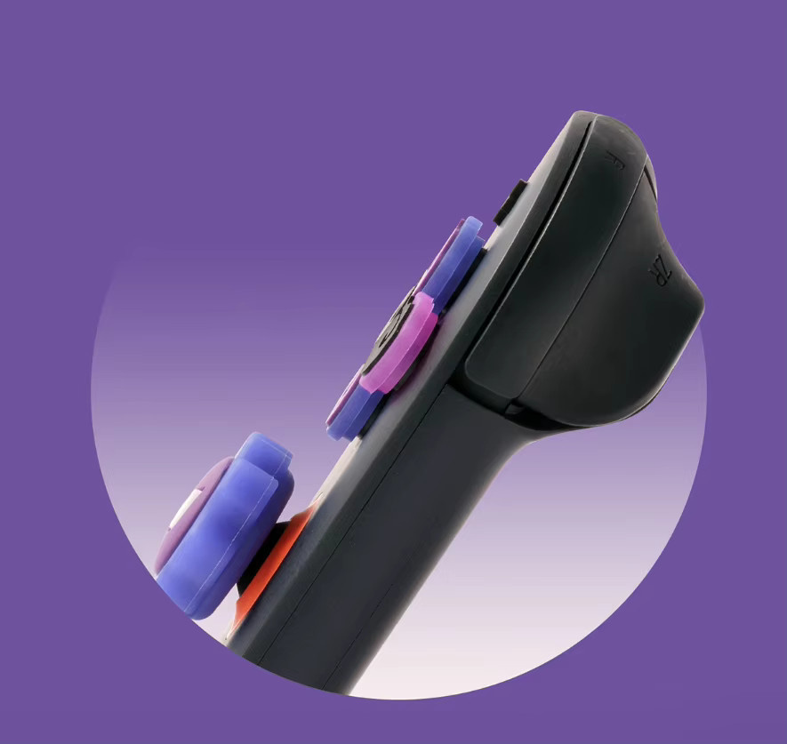 Caysolle Purple Devil Silikon Skin Set für Nintendo Switch und Joy-Con mit D-Pad, ABXY-Buttons und Thumb Stick Grip Caps in Lila - Bild 3