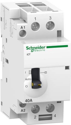 Schneider Electric Installationsschütz A9C21862 mit 2 Schließern, 63A, 250 V/AC, 1.6W in Weiß - Bild 1
