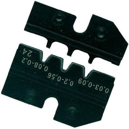 Knipex Crimpeinsatz 97 49 24 für D-Sub-Stecker HD 20 und HDE-Stecker, Farbe: Schwarz, für Querschnitte 0,03 bis 0,56 mm² - Bild 1