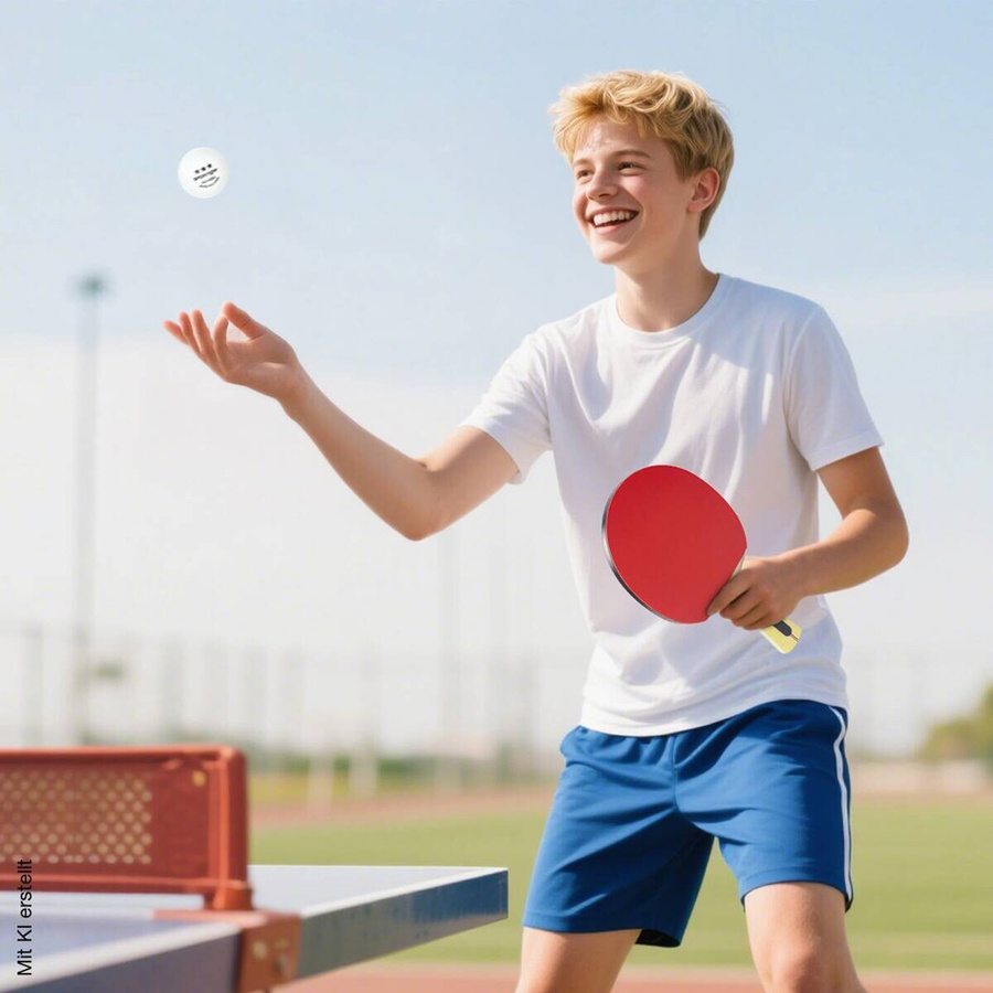 SPORTNOW Tischtennisschläger, Sport, Schwarz, Rot - Bild 2