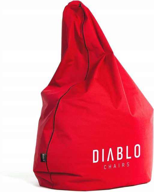 DIABLO CHAIRS Gaming Sitzsack in Rot aus wasserabweisendem Codura-Polyester mit abnehmbarem Bezug - Bild 1
