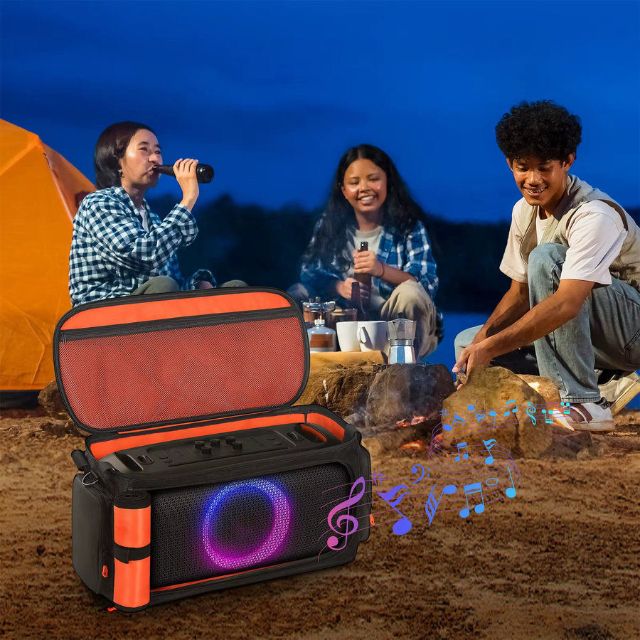 Stoßfeste Tragetasche mit Schultergurt für JBL PartyBox On The Go 2 Bluetooth Lautsprecher in Schwarz - Bild 3