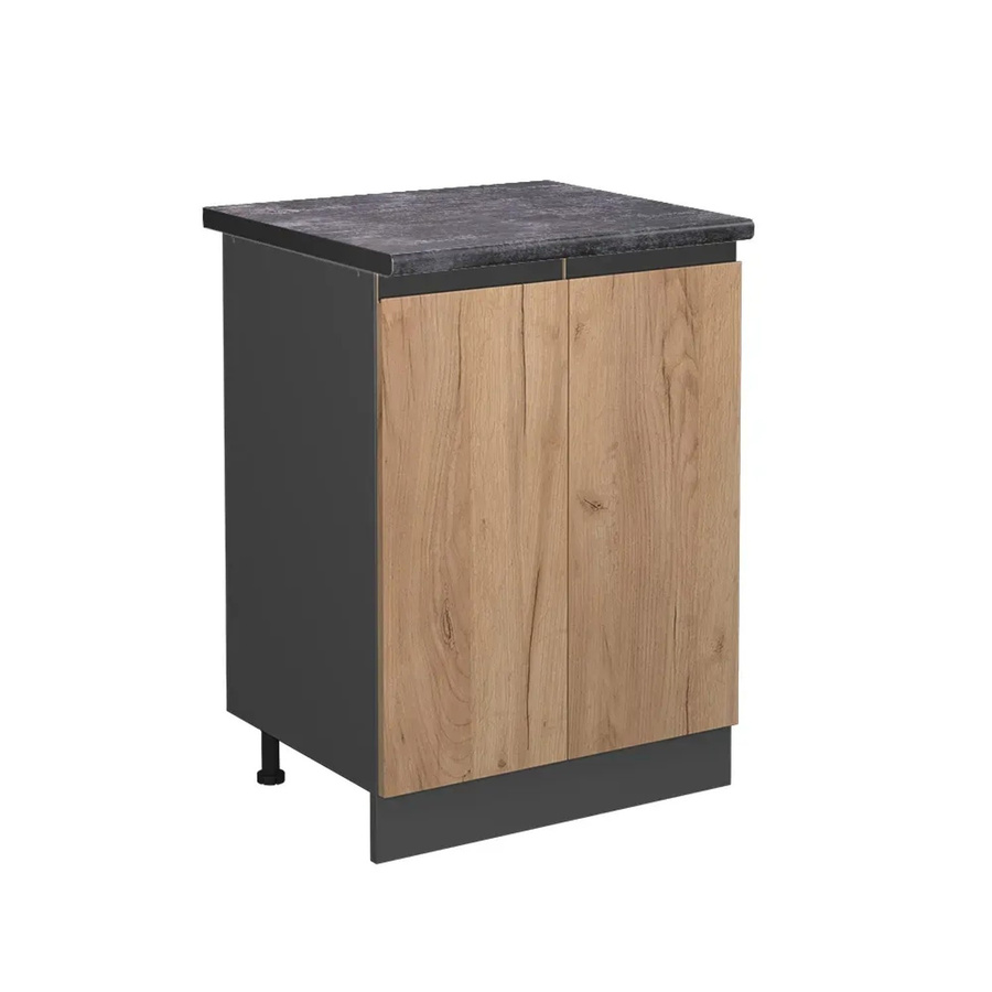 Vicco Küchenunterschrank R-Line Goldkraft Eiche Anthrazit B: 60 cm, H: 81,6 cm, T: 60 cm - Bild 2