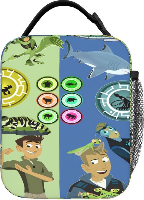 Fancy Style Studio Wilds Kratts Brottasche, isolierte und wasserdichte Kühltasche für Picknick und unterwegs, mehrfarbig - Bild 1
