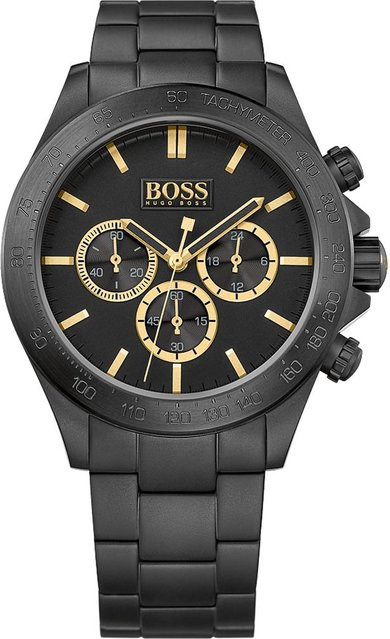 BOSS Armbanduhr, Quarz, Edelstahl, Schwarz, Herren - Bild 1