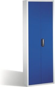 C+P Magazinschrank mit 84 Sichtlagerkästen, Front Enzianblau, Korpus Lichtgrau, H x B x T: 198 x 70 x 30 cm - Bild 1