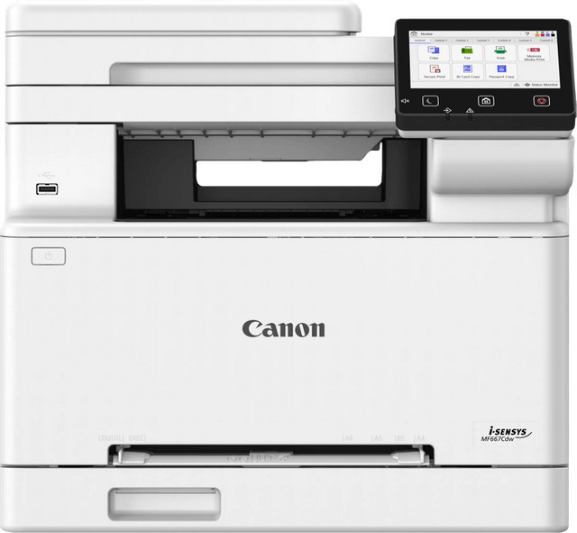Canon i-SENSYS MF667cdw Multifunktionslaserdrucker mit Drucken, Scannen, Kopieren und Faxen in Grau/Schwarz/Weiß mit Wi-Fi, USB und Ethernet/LAN - Bild 1