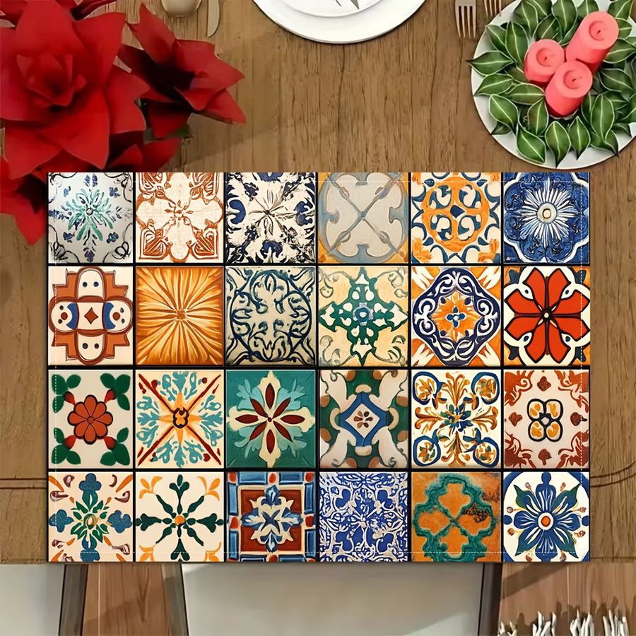 VIKAMA Tischsets im böhmischen Stil multicolor - Bild 2