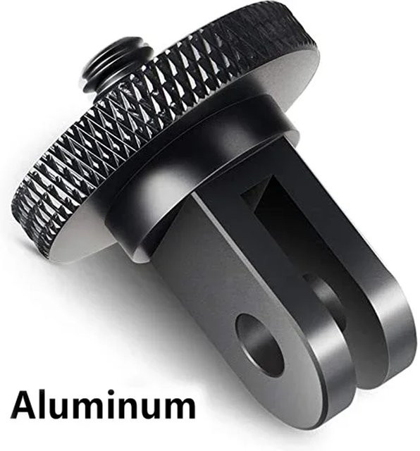 Wrumava Mini-Stativ-Adapterhalterung aus Aluminiumlegierung für GoPro und Sjcam M10 in Schwarz - Bild 1