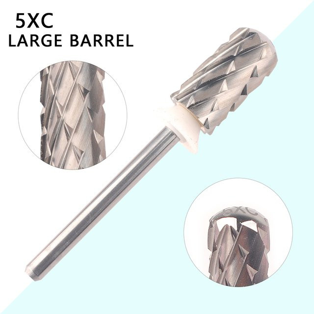 Asentale 5XC Rundkopf-Nagelbohrer, Hartmetallfräser, Metallic, 3/32 Zoll - Bild 1