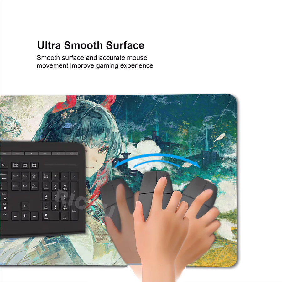 Riccu Arknights Endfield Protect XXL Gaming Mauspad mit HD-Druck in Multicolour - Bild 3