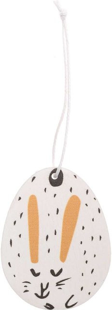 Rico Design Holzhänger Hase und Osterei in Weiß für Ostern und Frühling - Bild 1