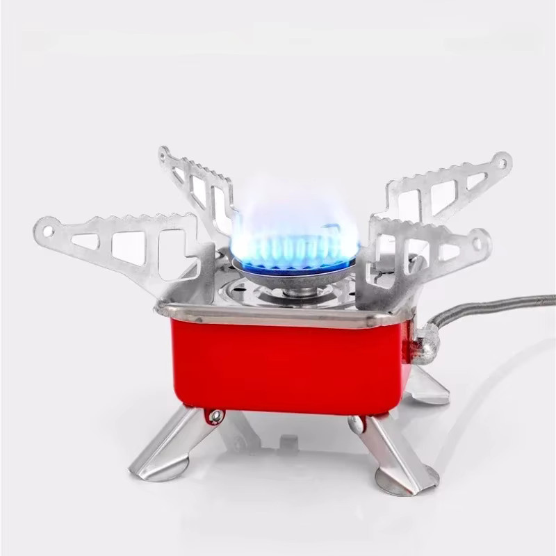 PDQ Tragbarer Mini-Gasbrenner in Rot für Camping und Outdoor-Aktivitäten - Bild 4