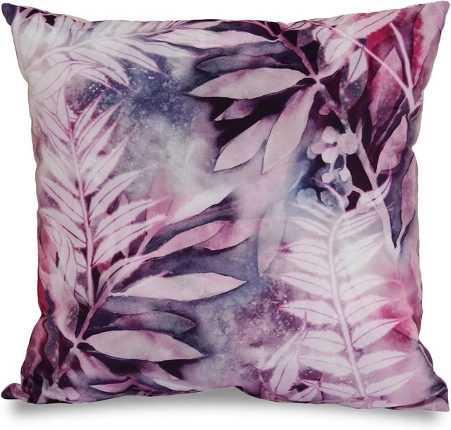 Wohnkissen Matratzen Discount Jungle Floral in Pink und Weiß, B/B: 50 x 50 cm - Bild 1