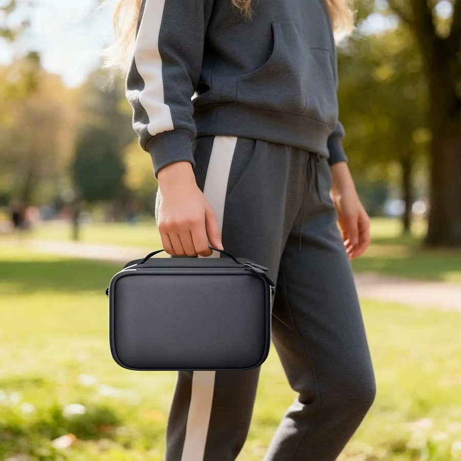 Liene Fotodrucker-Tasche für M100 und M200 Mini-Bilddrucker, tragbarer Aufbewahrungshalter für Fotopapier, Schwarz - Bild 6