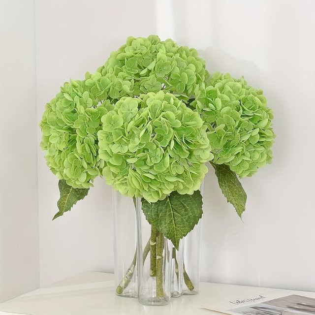 Uflower Künstliche Hortensien-Bouquets aus Seide, Bunte Blumen-Dekoration für Hochzeit, Party und Tischdekoration, Höhe: 58 cm - Bild 1