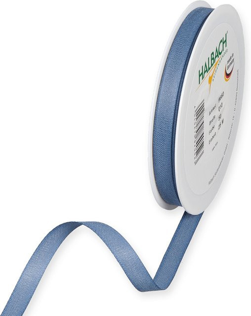 Halbach Dekoband in Baumwolloptik aus Polyester, Dunkelblau, Breite: 10 mm, Länge: 7 m - Bild 1