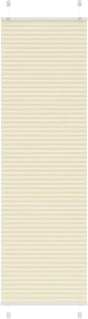 vidaXL Plissee Creme in Beige, semi-transparent, Polyester, B: 55 cm, H: 200 cm - Bild 1