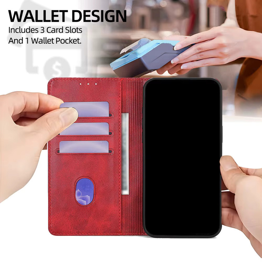Leder Flip Wallet Case mit Dragon Pattern für OnePlus Nord Serie in Blau - Bild 3