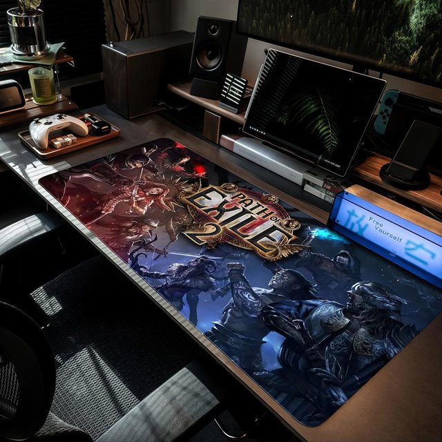 P-Path of Exile 2 Mauspad XXL in Schwarz und Multicolour als große Tischunterlage für Gaming-Zubehör und Tastaturen - Bild 1