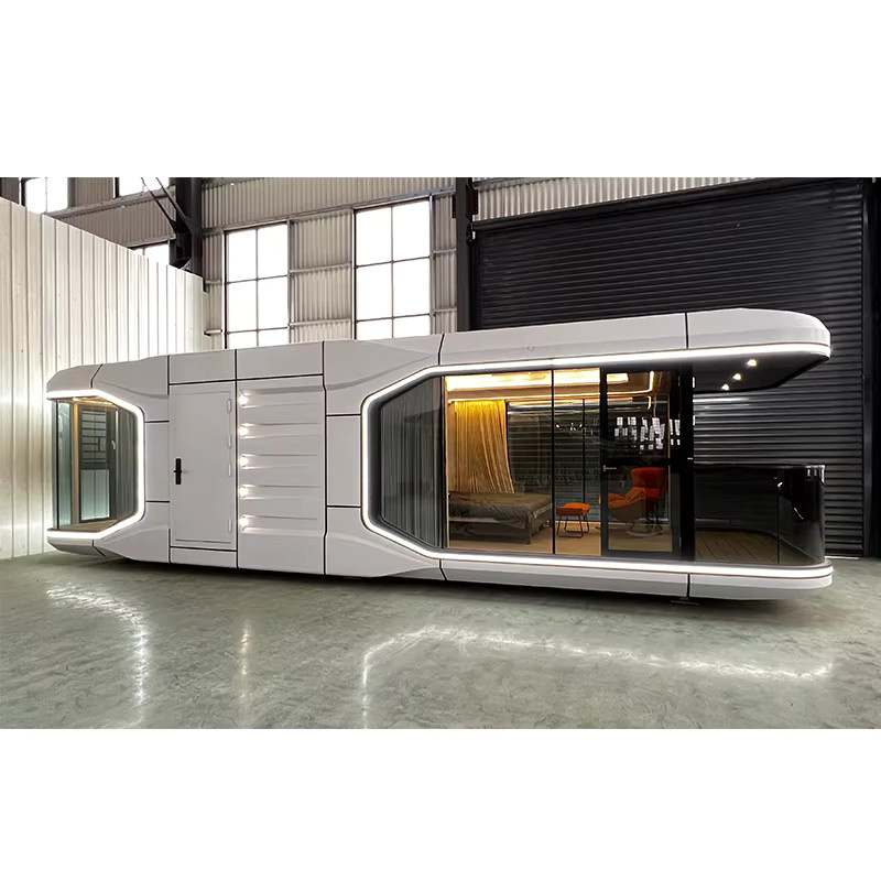 ZZREALLY Modernes Kapselhaus mit 2 Schlafzimmern als vorgefertigter Containerhaus-Modulbau in Weiß - Bild 2