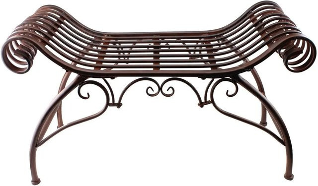 Lex Gartenbank aus Metall in Antik-Design, Farbe Braun - Bild 1