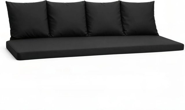 Setgarden Mix-Techno Gartenkissen für Polyrattan Möbel, 1tlg. Schwarz, B: 170 cm, T: 60 cm, H: 50 cm - Bild 1