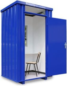 FLADAFI Mehrzweckbox MZB 2706 Verzinkter Tall Cabinet mit doppelwandiger Tür und Kippfenster, Höhe: 125,0 cm, Breite: 140,0 cm, Tiefe: 1,75 cm - Bild 1