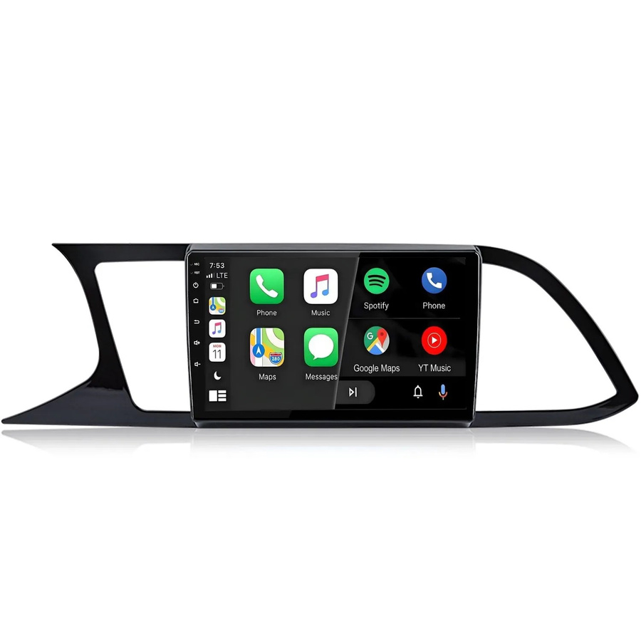 Junsun Autoradio für Seat Leon 3 (2012-2020) mit 9,0 Zoll Display, Bluetooth, GPS, WLAN und Cellular in Schwarz - Bild 2