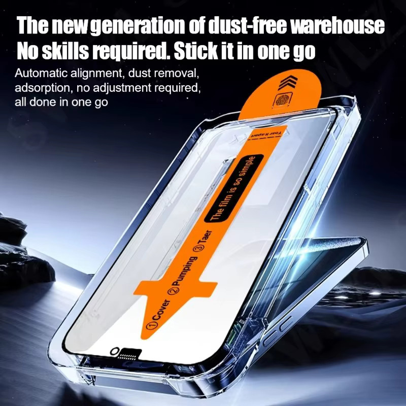 ZMZE 4-in-1 Displayschutz und Kameralinsen-Glas Set für iPhone 17 16 15 14 13 12 11 Pro Max Plus Air 16e transparent - Bild 2